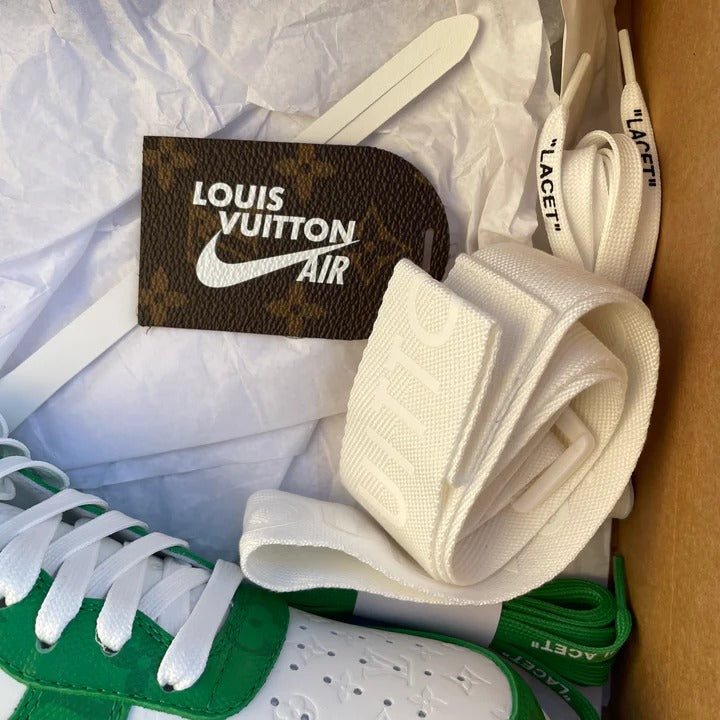 Louis Vuitton Nike Air Force Blue/Red/Green