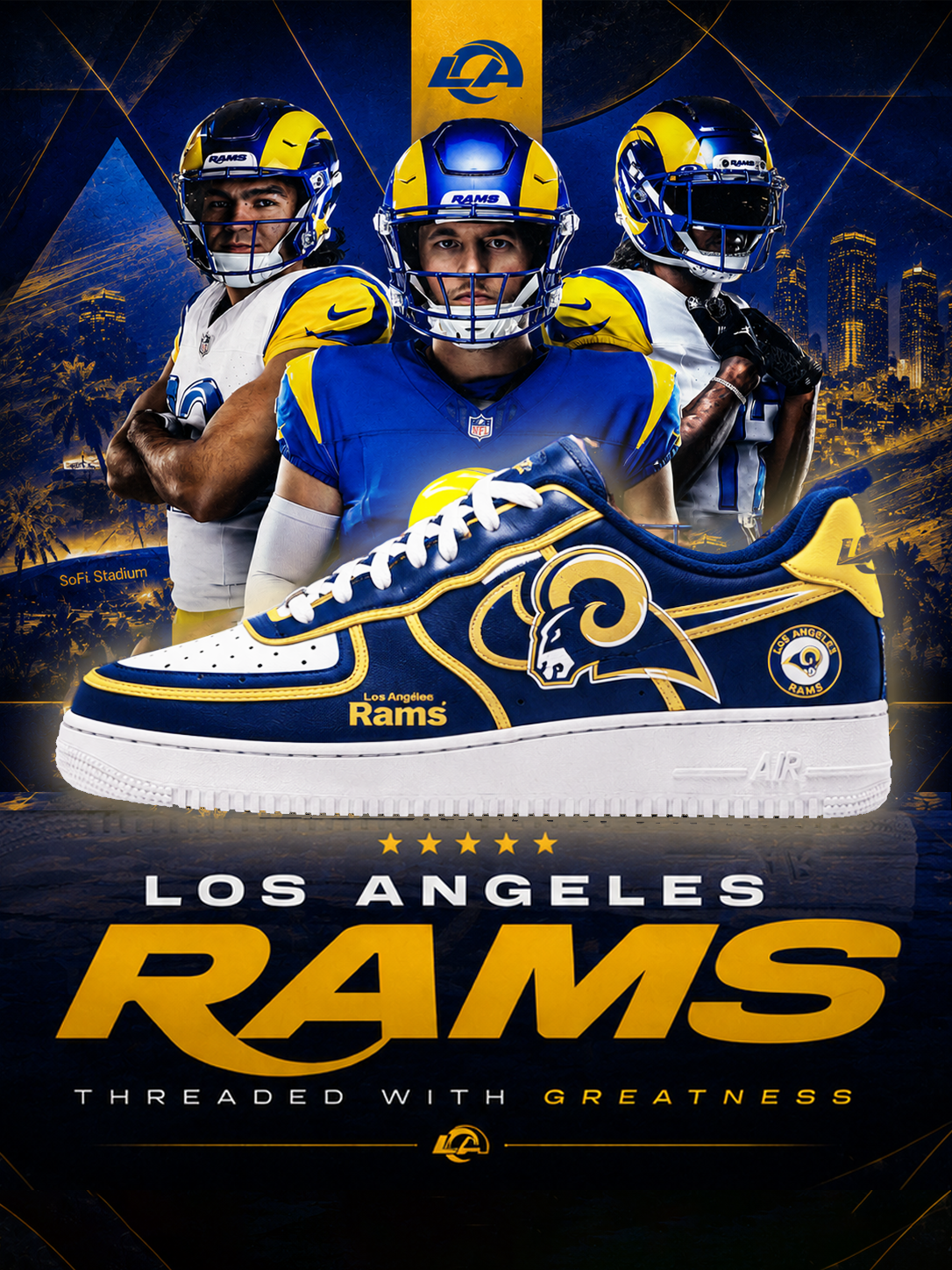 Angeles Rams Football New Shoes
