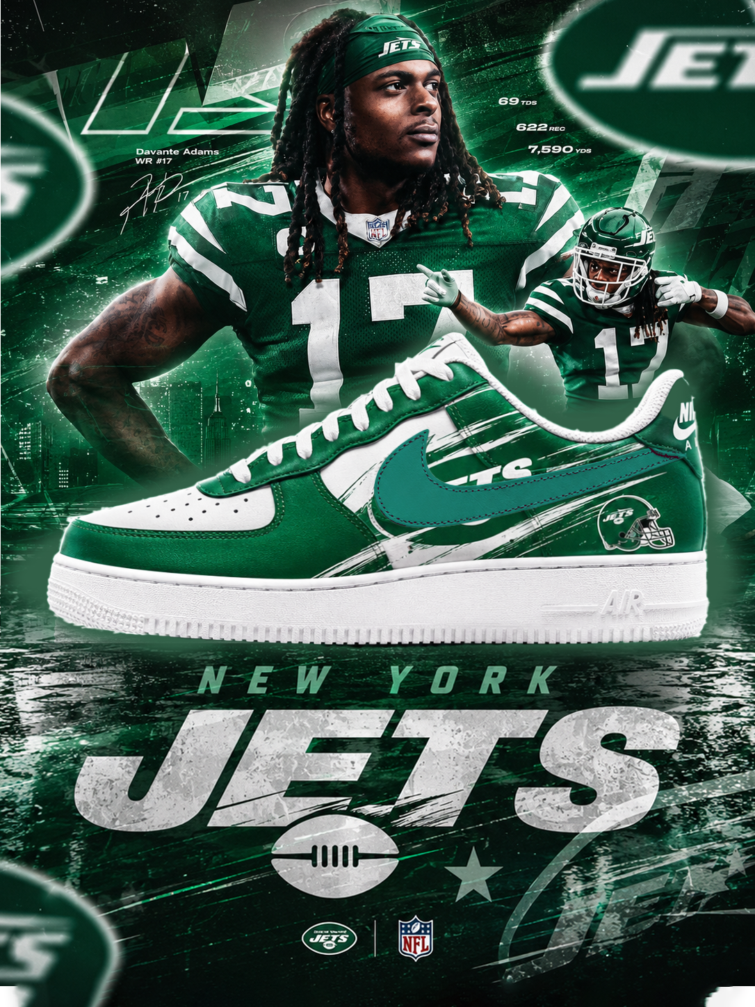 New York Jets Football New Shoes
