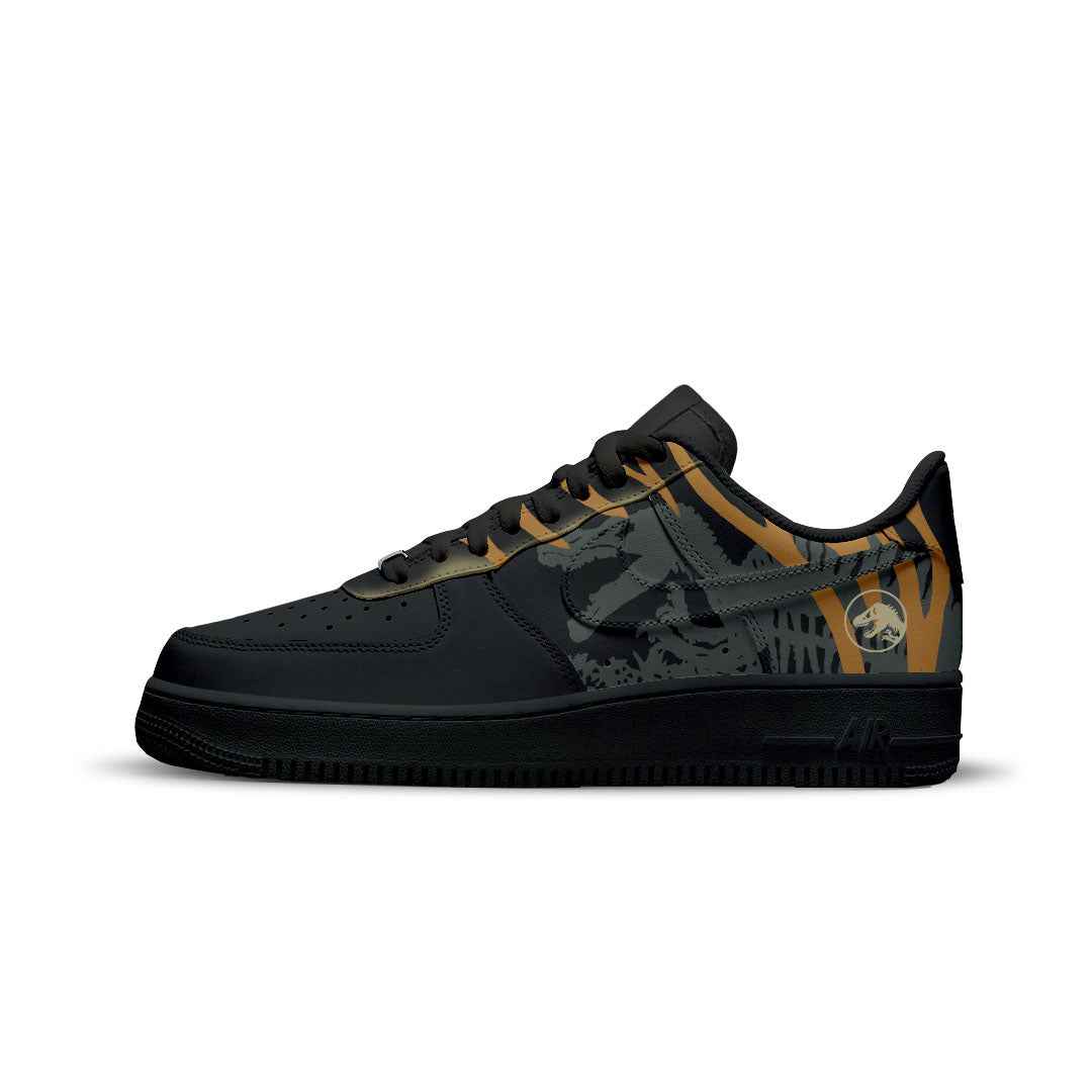 NIKE AIR FORCE CUSTOM PAINT JURASSIC WORLD SPINOSAURS REBIRTH