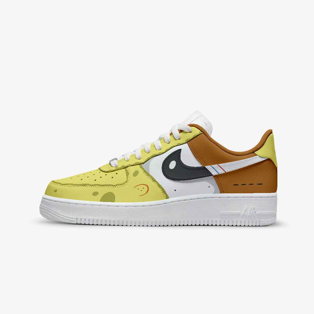 NIKE AIR FORCE SPONGEBOB CUSTOM PAINT