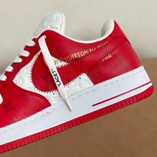 LV x Nike Air Force 1 Low ‘Virgil Abloh – White/Red