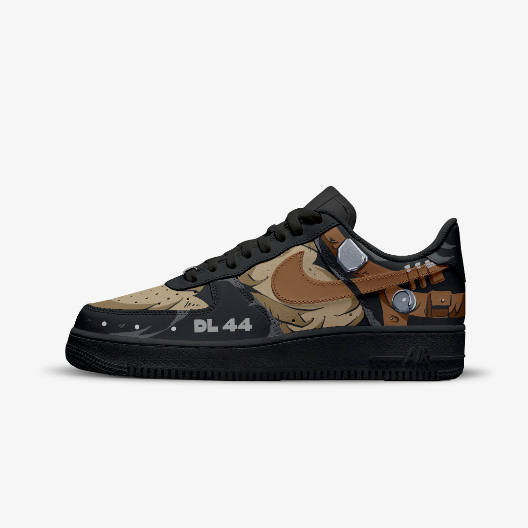 CUSTOM SNEKAERS PAINT STARWARS HAN SOLO NIKE AIR FORCE