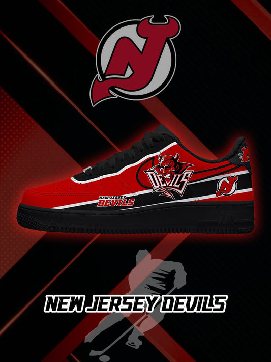 New Jersey Hockey V.2 Custom Air-Style Sneakers