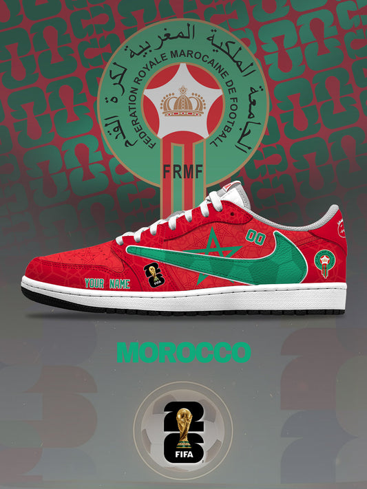 World Cup 2026 Morocco V.1 Custom TS Low Sneakers
