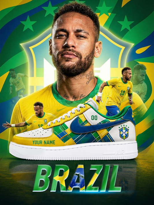 World Cup 2026 BRAZIL AF1 Custom Sneakers