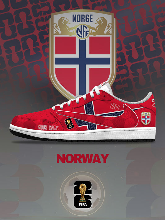 World Cup 2026 Norway V.1 Custom TS Low Sneakers