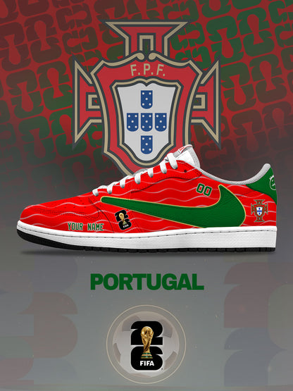 World Cup 2026 Portugal V.1 Custom TS Low Sneakers