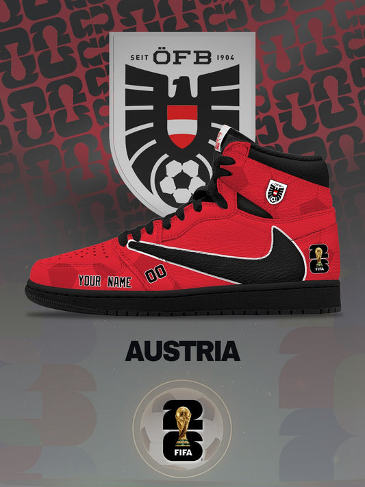 World Cup 2026 Austria V.1 Custom TS High Sneakers