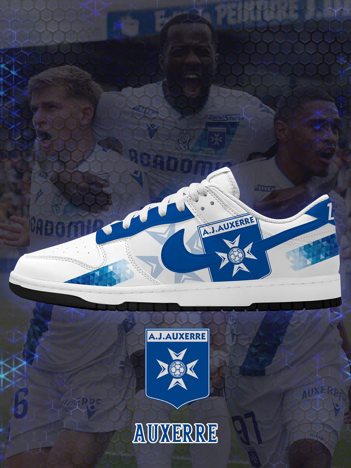 Auxerre V.1 Custom SB-Style Sneakers