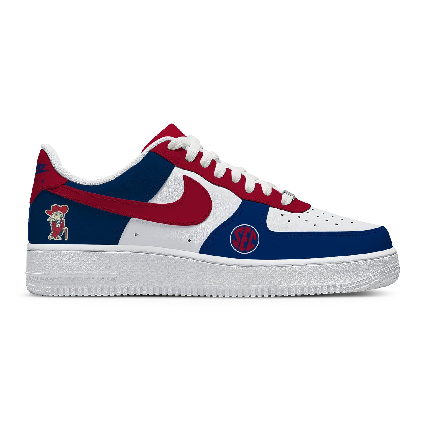 Ole Miss College Custom Air-Style Sneakers