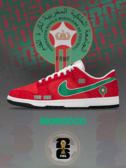 World Cup 2026 Morocco V.1 Custom SB-Style Sneakers