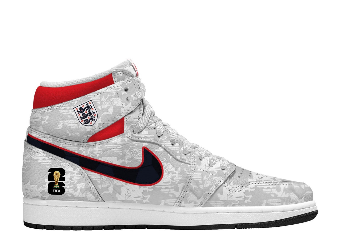 World Cup 2026 England V.1 Custom TS High Sneakers