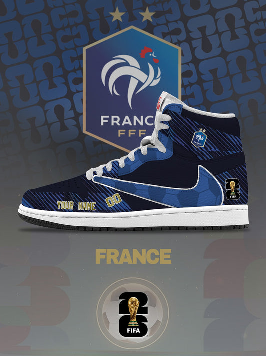 World Cup 2026 France V.1 Custom TS High Sneakers