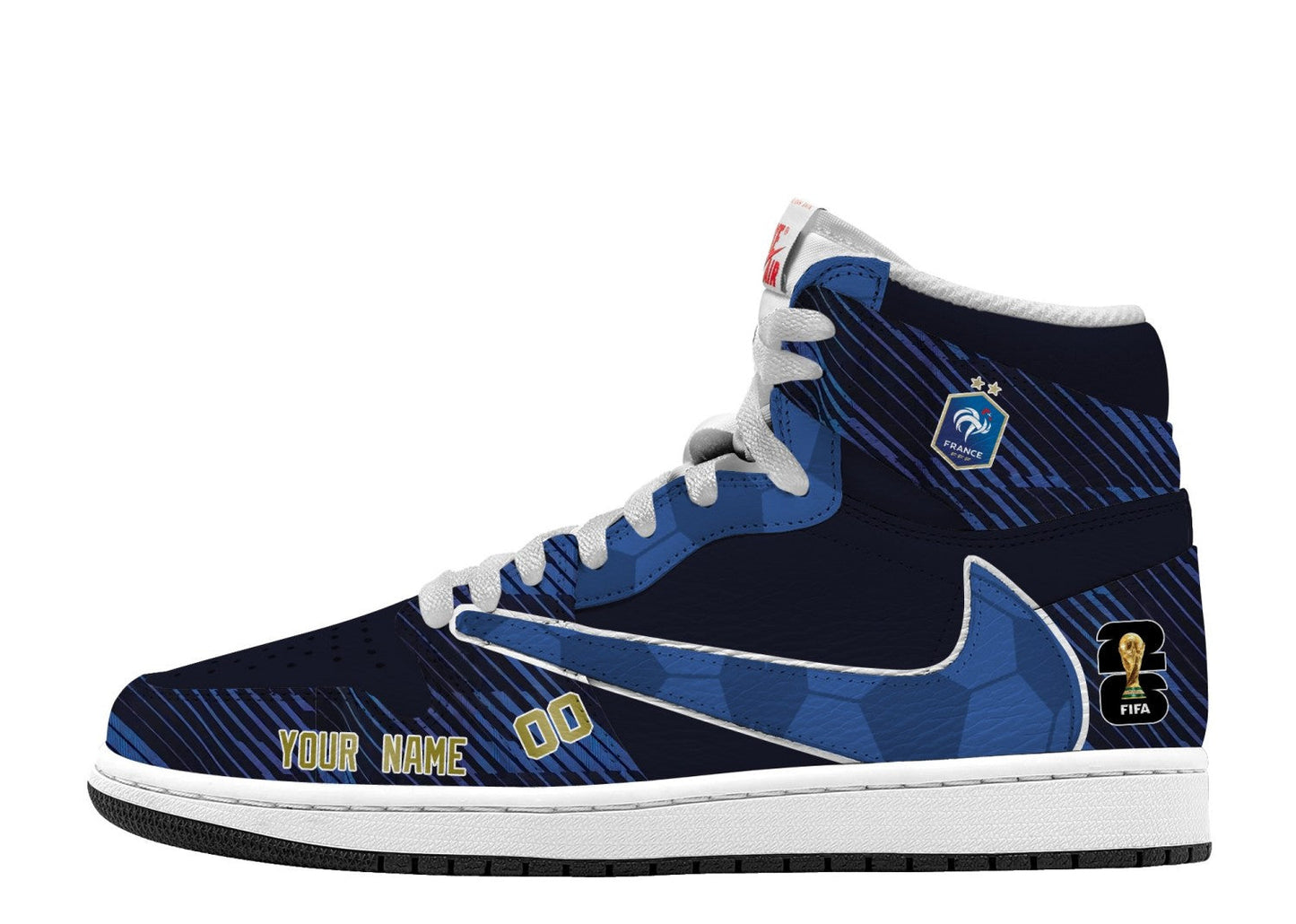 World Cup 2026 France V.1 Custom TS High Sneakers