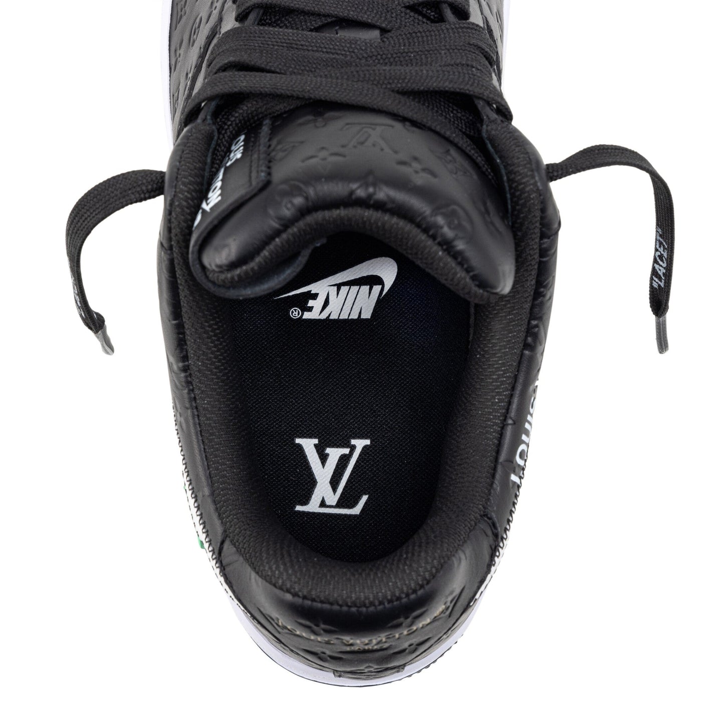 Louis Vuitton and Nike Air Force 1 Friends and Family Black