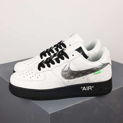 Louis Vuitton x Nike Air Force 1 Low White and Black