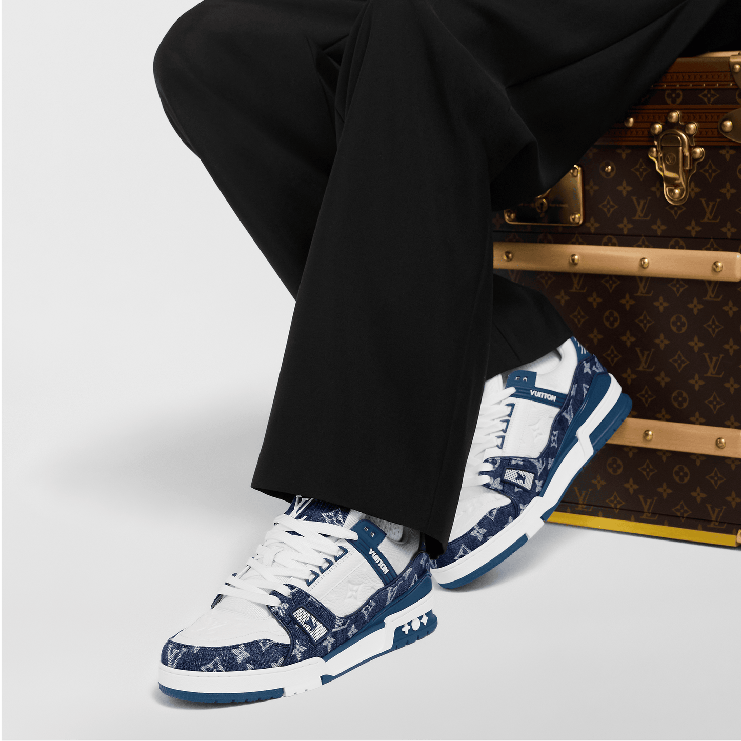 LV Trainer Sneaker Monogram Denim
