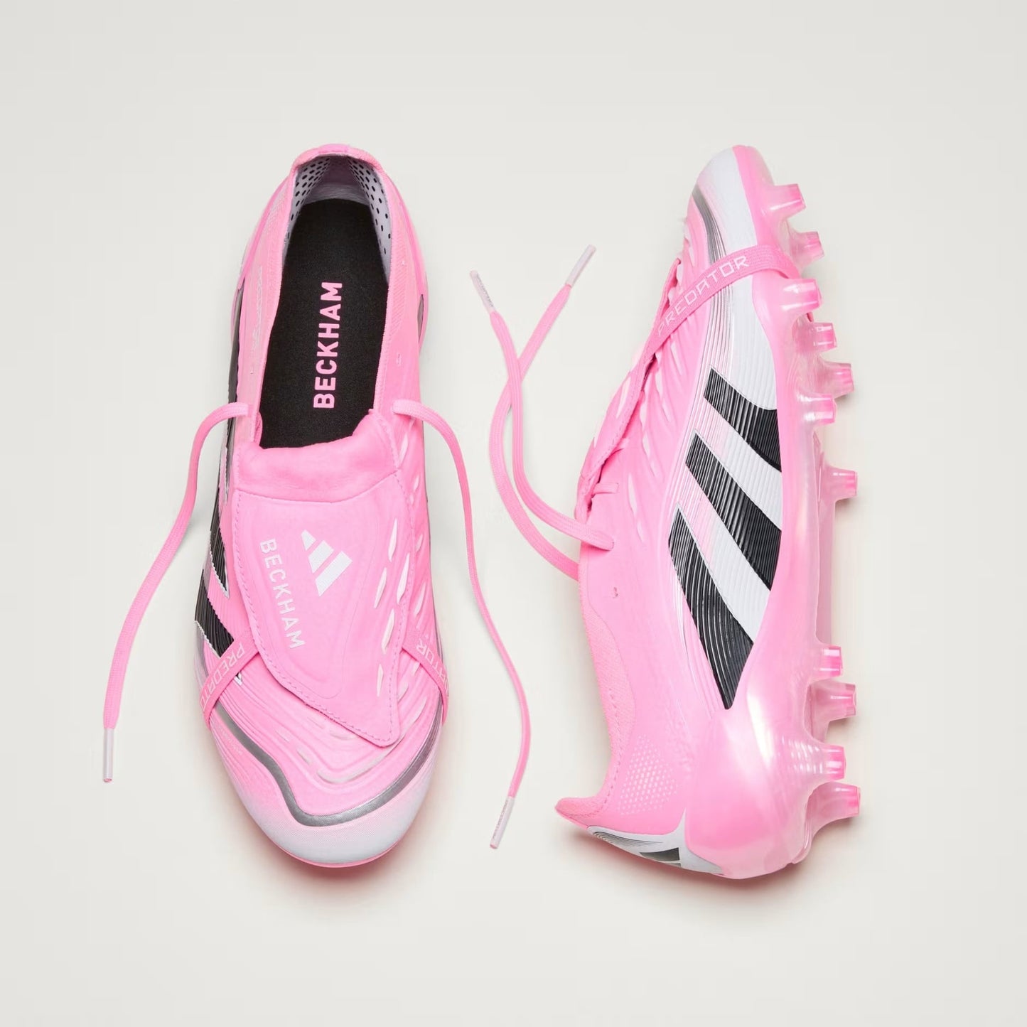 PREDATOR ELITE Fold-Over Tongue Firm Ground Football Boots Beckham Pink