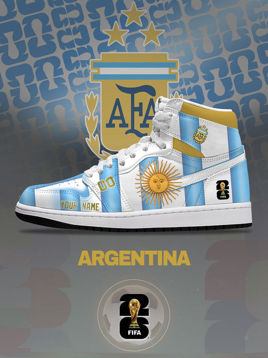 World Cup 2026 Argentina V.1 Custom High-Top Sneakers