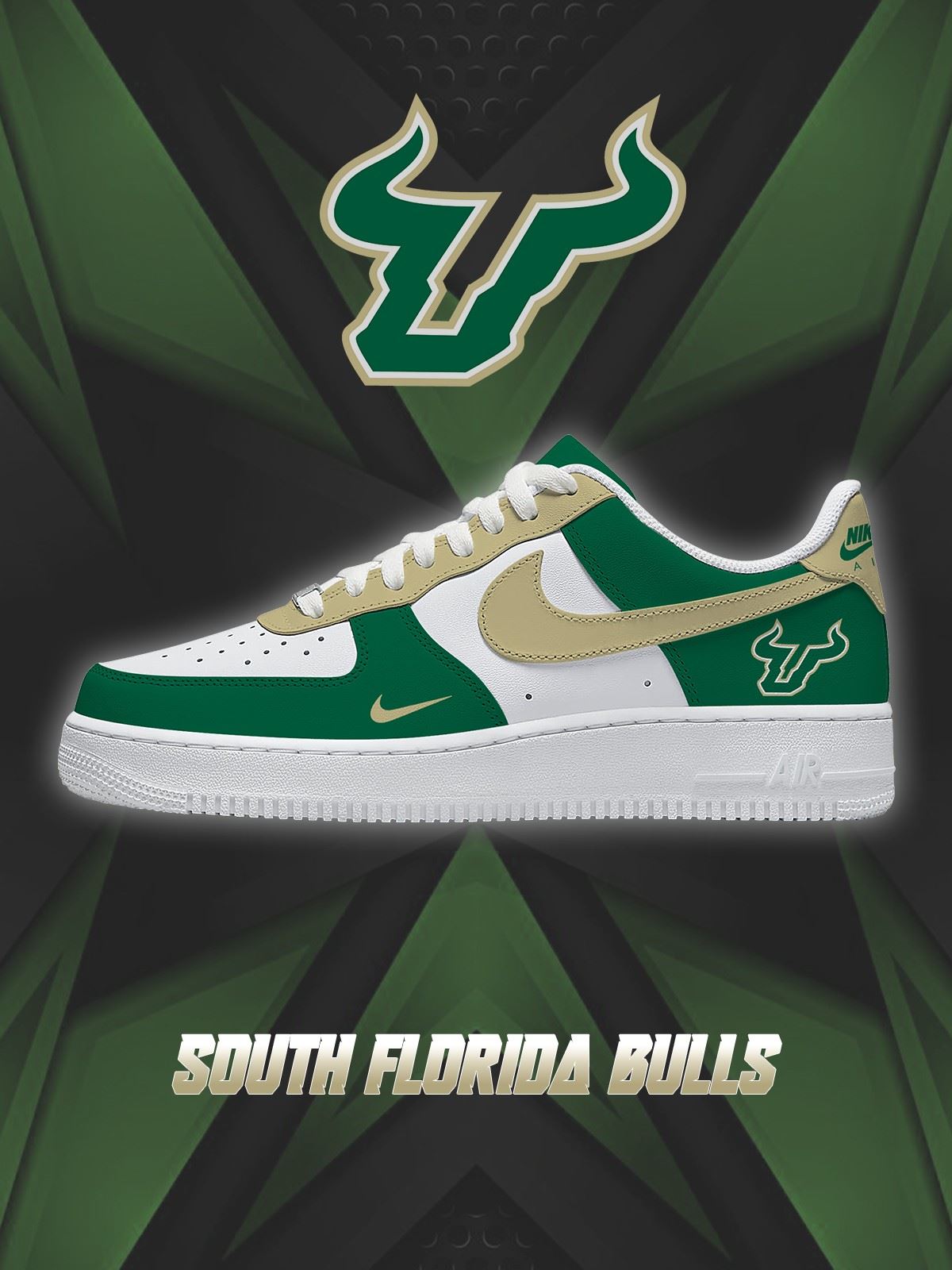 South Florida College Custom Air-Style Sneakers
