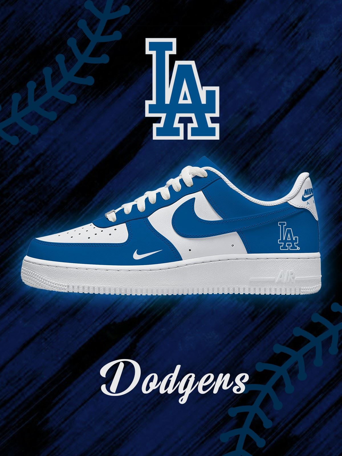 Los Angeles Baseball Custom Air-Style Sneakers