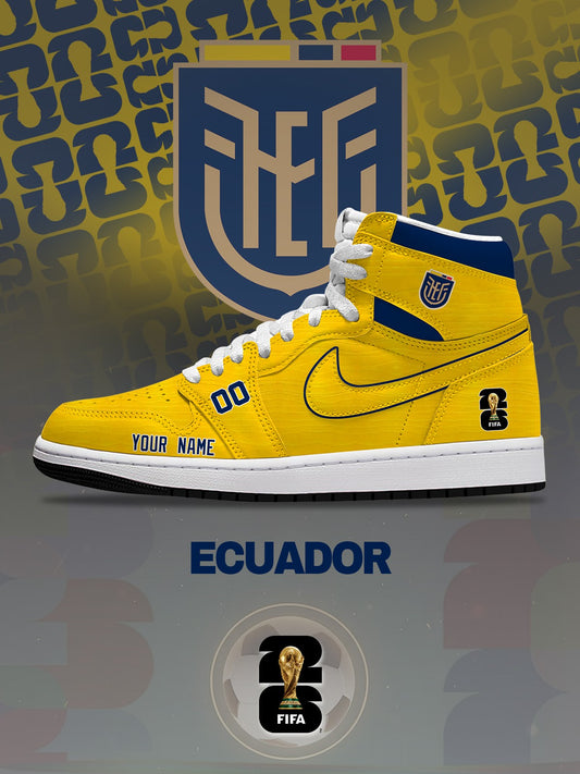 World Cup 2026 Ecuador V.1 Custom High-Top Sneakers