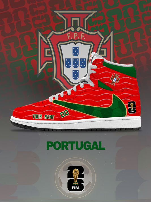 World Cup 2026 Portugal V.1 Custom TS High Sneakers