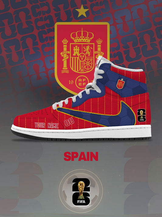 World Cup 2026 Spain V.1 Custom TS High Sneakers