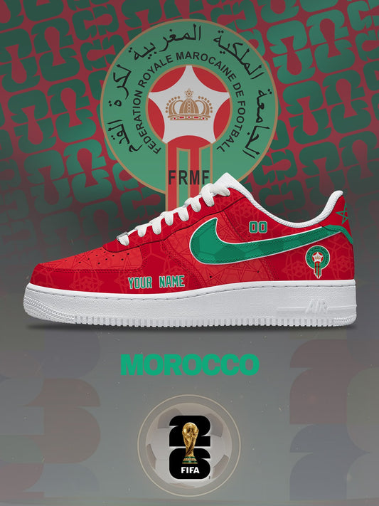 World Cup 2026 Morocco V.1 Custom Air-Style Sneakers