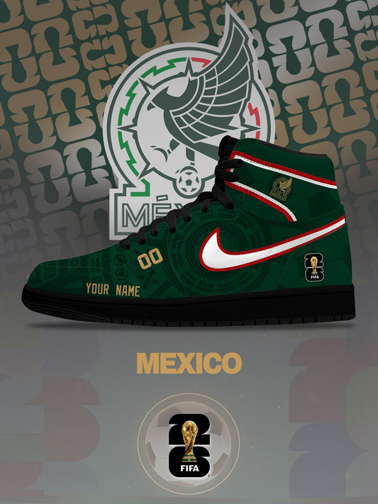 World Cup 2026 Mexico V.1 Custom High-Top Sneakers