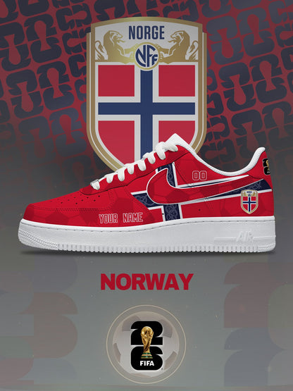 World Cup 2026 Norway V.1 Custom Air-Style Sneakers