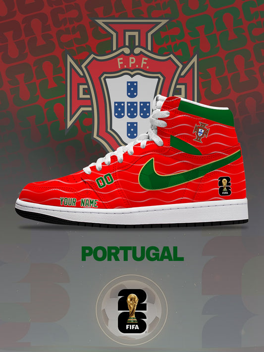 World Cup 2026 Portugal V.1 Custom High-Top Sneakers