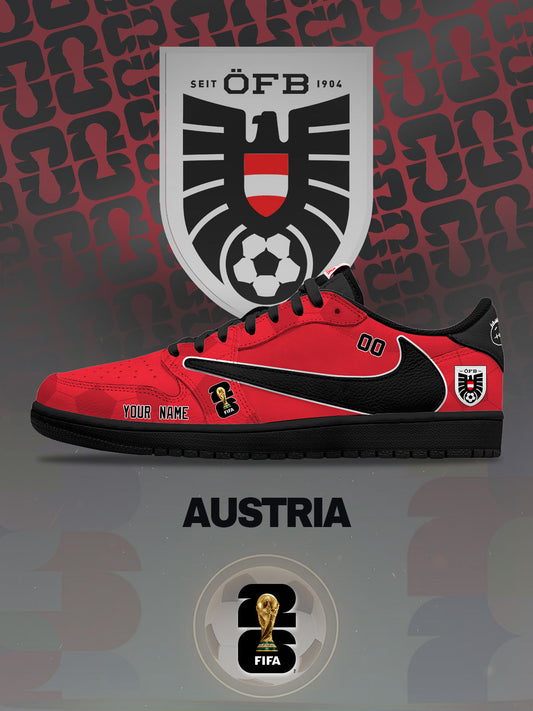 World Cup 2026 Austria V.1 Custom TS Low Sneakers