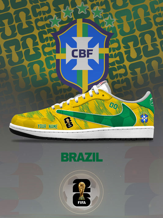 World Cup 2026 Brazil V.1 Custom TS Low Sneakers
