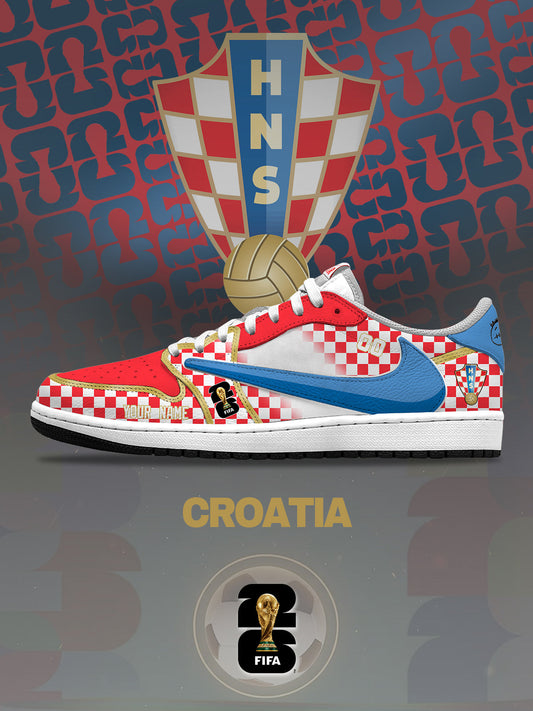 World Cup 2026 Croatia V.1 Custom TS Low Sneakers