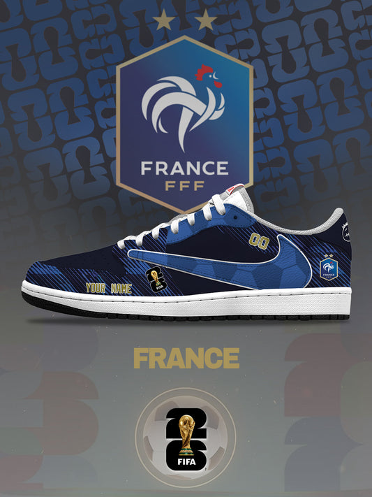World Cup 2026 France V.1 Custom TS Low Sneakers