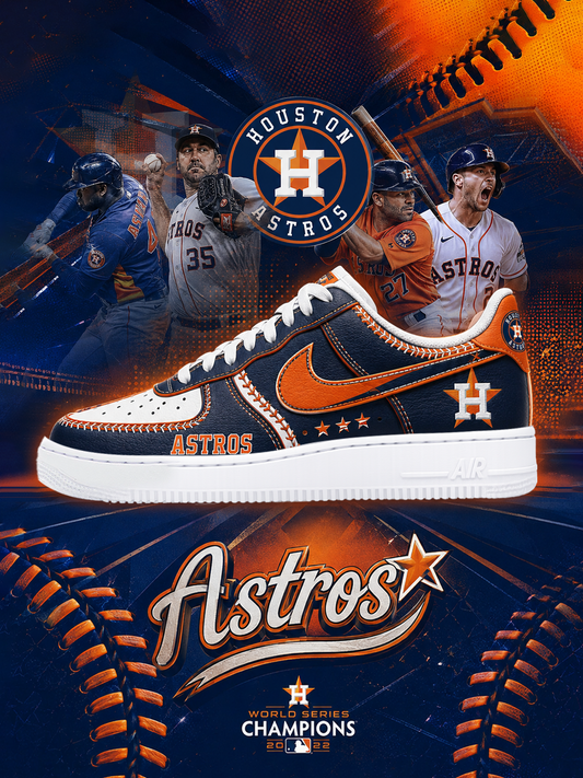 Astros Football Custom Air-Style Sneakers