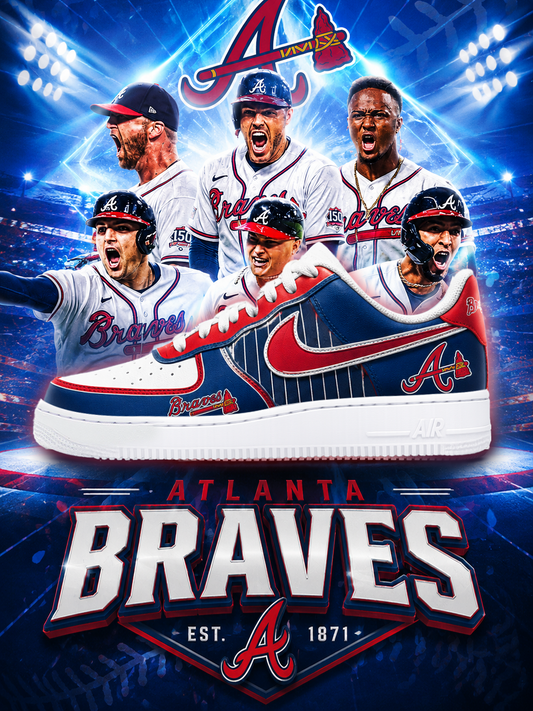 Braves Football Custom Air-Style Sneakers