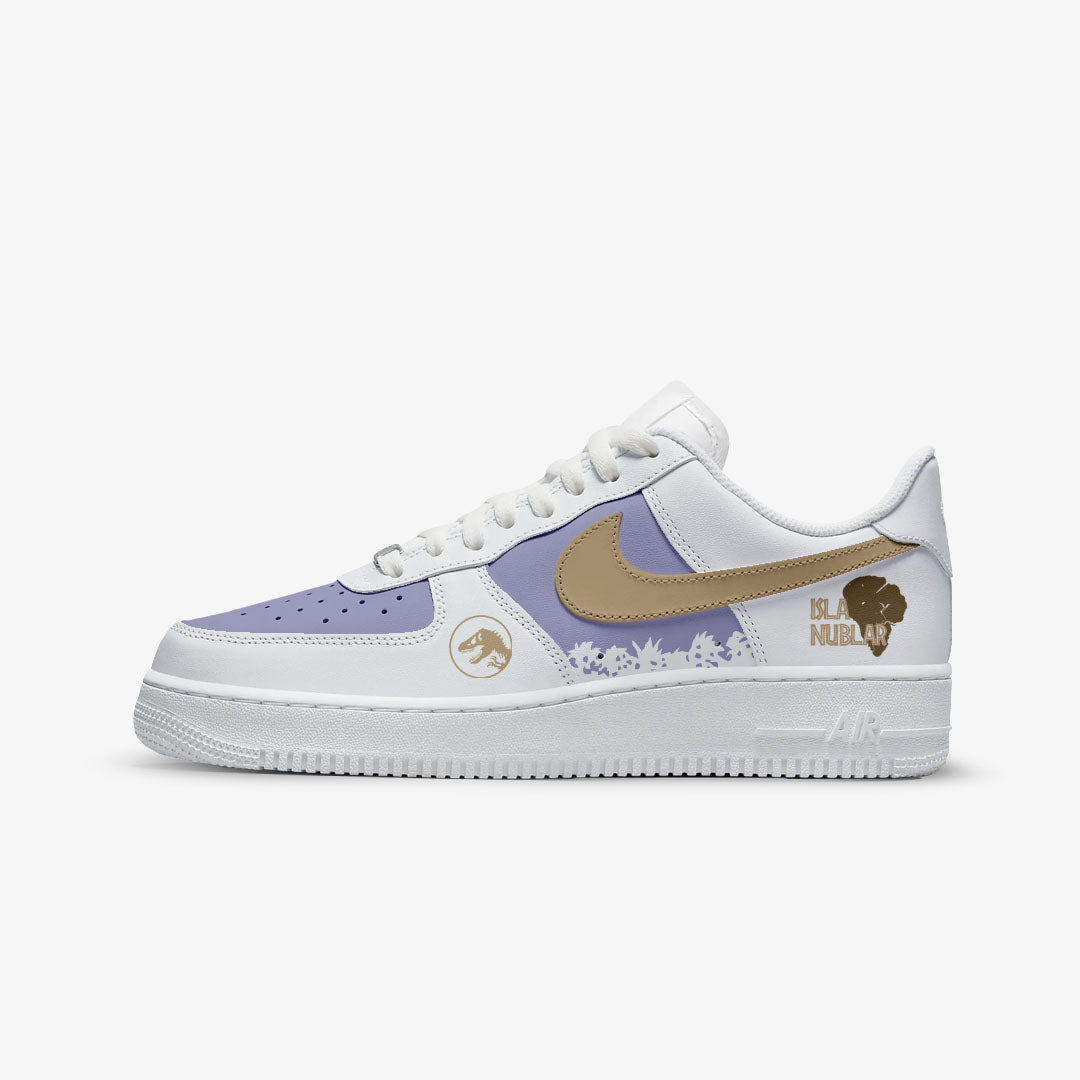 NIKE AIR FORCE CUSTOM PAINT JURASSIC WORLD CLAIRE DEARING