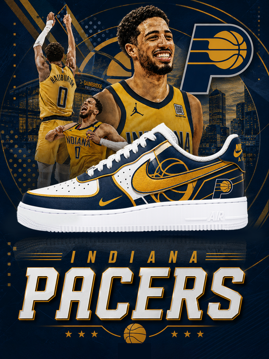 Pacers Basketball New Ver 1 Custom Air-Style Sneakers