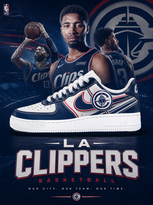 Clippers Basketball New Ver 1 Custom Air-Style Sneakers