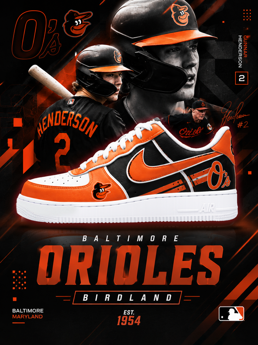 Orioles Football Custom Air-Style Sneakers