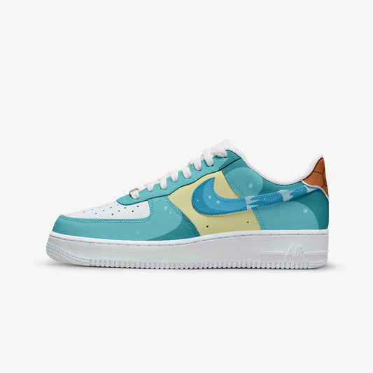 NIKE AIR FORCE POKEMON CUSTOM PAINT SQUIRTLE