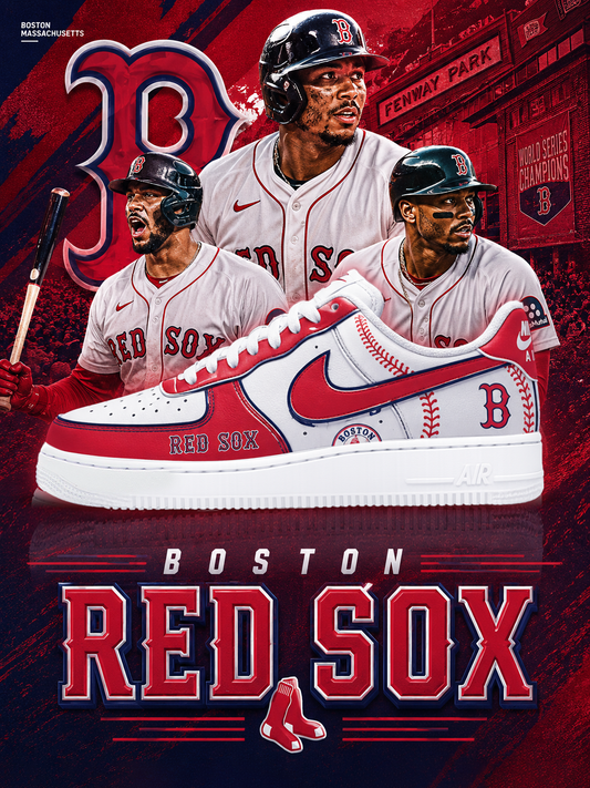 Red Sox Football Custom Air-Style Sneakers
