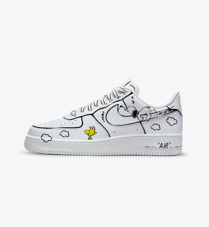 CUSTOM PAINT SNEAKERS SNOOPY WITH AIR FORCE UNOFFICIAL