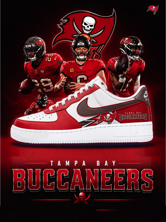 Tampa Bay Buccaneers Football Custom Air-Style Sneakers