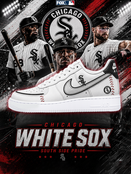 White Sox Football Custom Air-Style Sneakers
