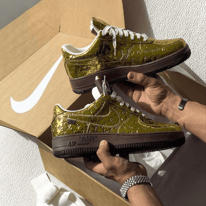 Louis Vuitton x Nike Air Force 1 Low Gold