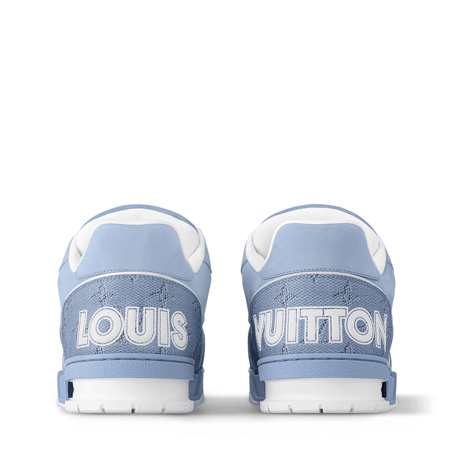 LV Trainer – Blue Monogram Flowers